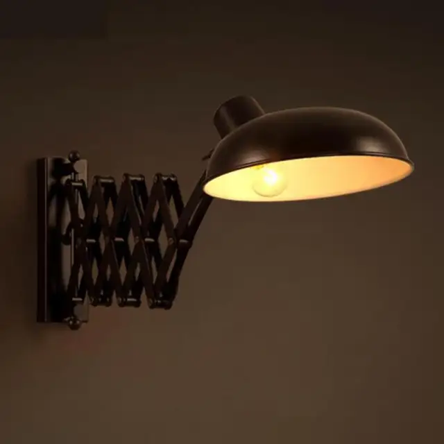 Warehouse Rustic Retractable Wall Lamp Loft Iron Bar Light Japanese Style Industrial Sconce Restaurant Retro Warehouse Rustic Retractable Wall Lamp Loft Iron Bar Light Japanese Style Industrial Sconce Restaurant Retro