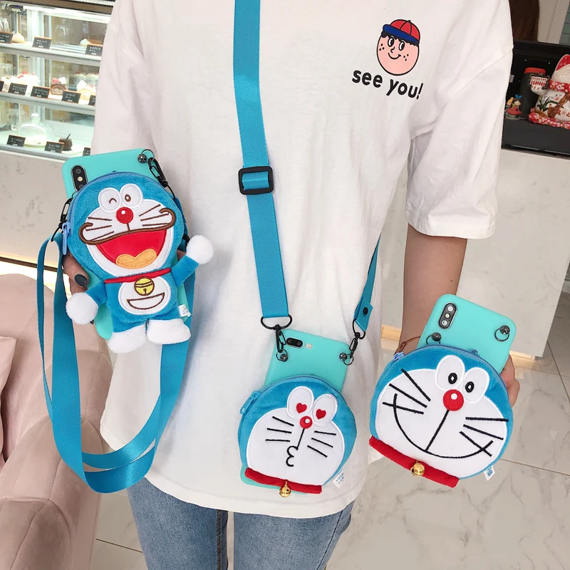 Для huawei P30 p20 pro Doraemon чехол с милыми монстрами Обложка кошелька для детей подарок