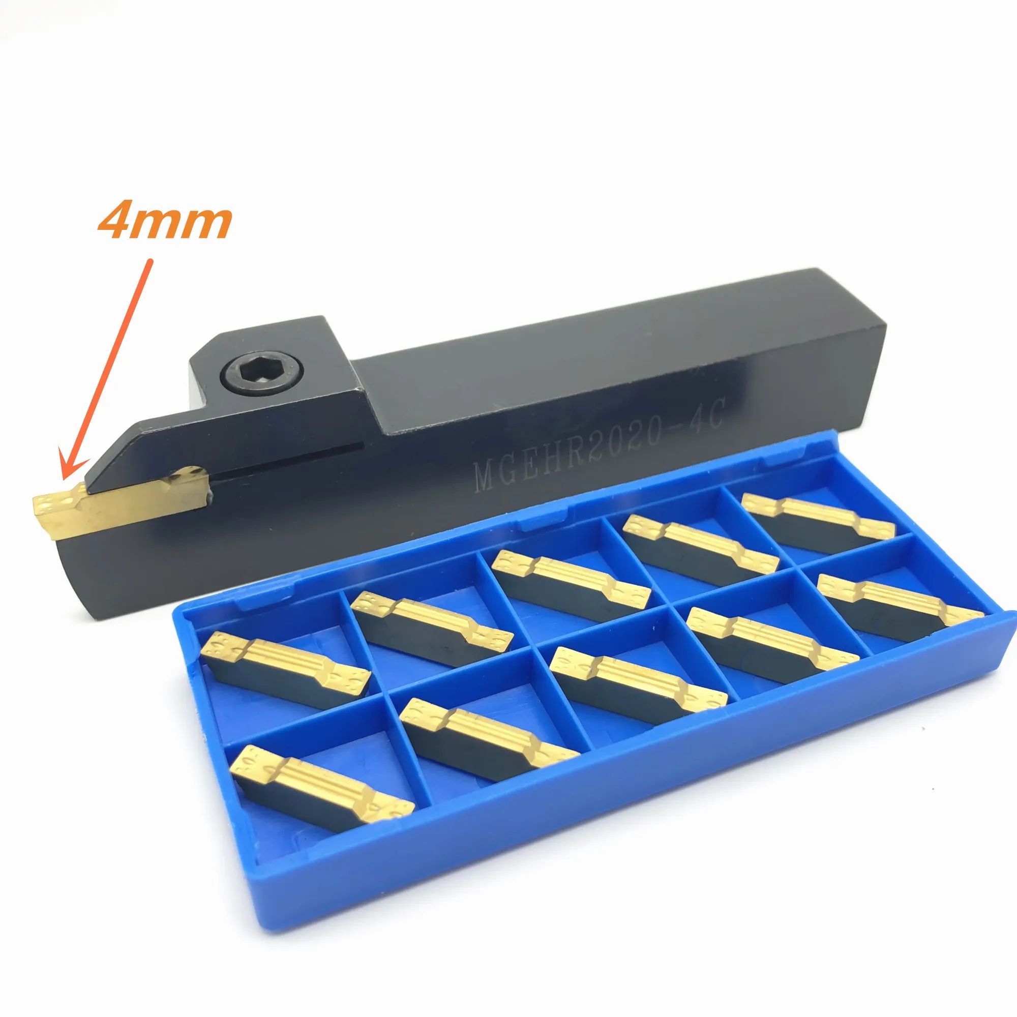 

grooving tool holder MGEHR1616/2020/2525-4 CNC lathe tool positive angle outer grooving knife +10PCS MGMN400 grooving tools