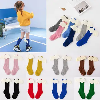 

Winter Autumn Baby Kids Stockings Toddlers Girls Cute Angle Wings Ruffles Soft Stockings Leg Warmers Infant Princess Stockings