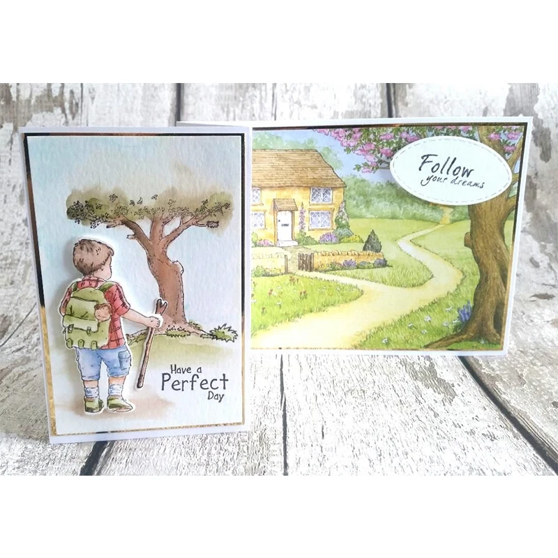 

2019 Render Follow You Transparent Clear Silicone Stamp/Seal for DIY Scrapbooking/Photo Album Decorative Paper Card Making Stamp