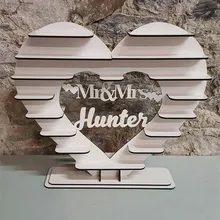 Индивидуальный заказ сердце Mr& Mrs Винтаж отдельно стоящий 3D Ferrero Rocher сердце стенд дисплей свадебные декоративные аксессуары для душа невесты