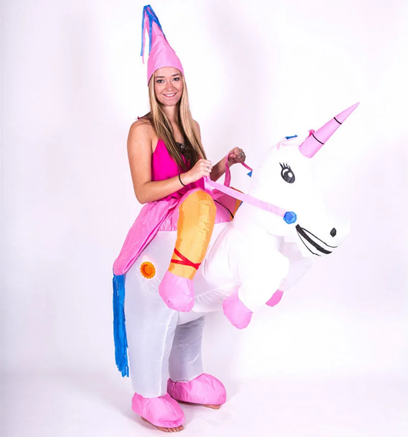 opblaasbare carnaval eenhoorn paard pegasus cosplay kostuum halloween