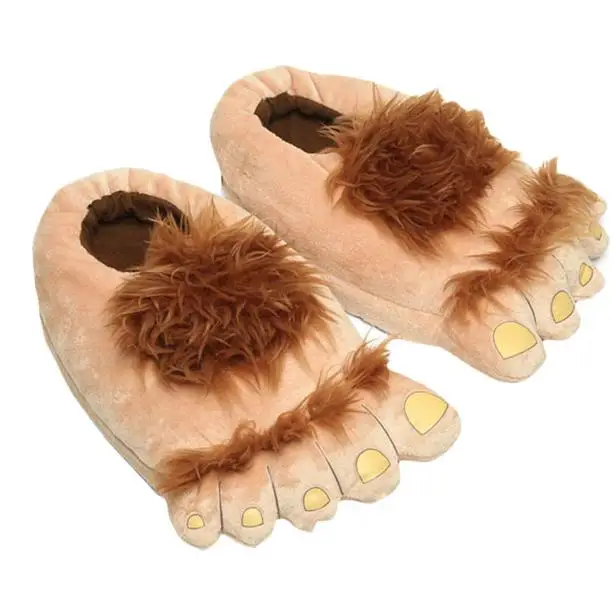 

SAGACE 2018 Autumn and Winter Unisex Plush Slipper Big Feet Creative Men And Women Warm Slippers House Indoor Cute Shoes