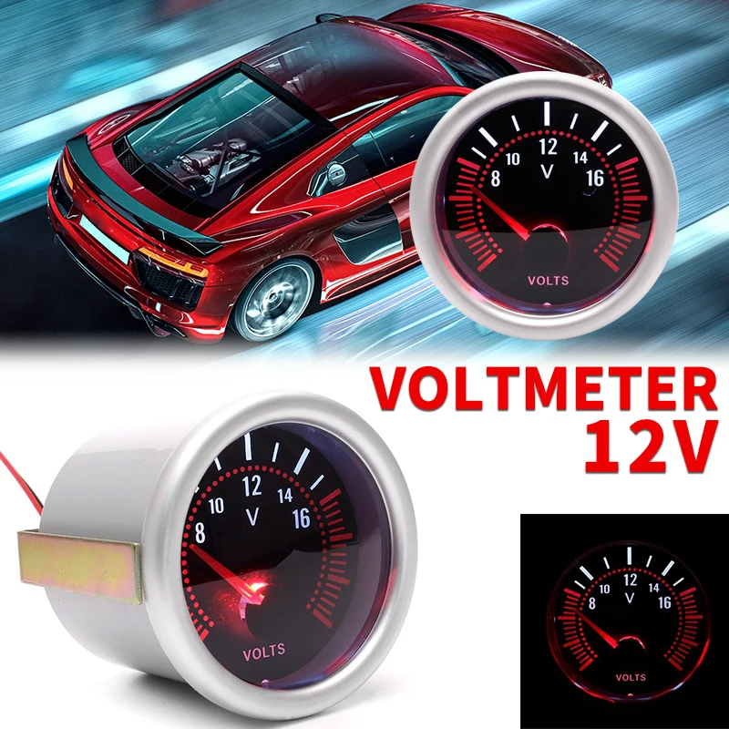 

DC 10-15V Voltmeter Car racing modified instrument Panel LED Digital Voltage Meter Indicator Light gauge