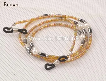 

Wholesale 20pcs Beaded Sunglass Reading Glasses Eyeglass Chain Cord Rope Holder 3color available FreeShipping