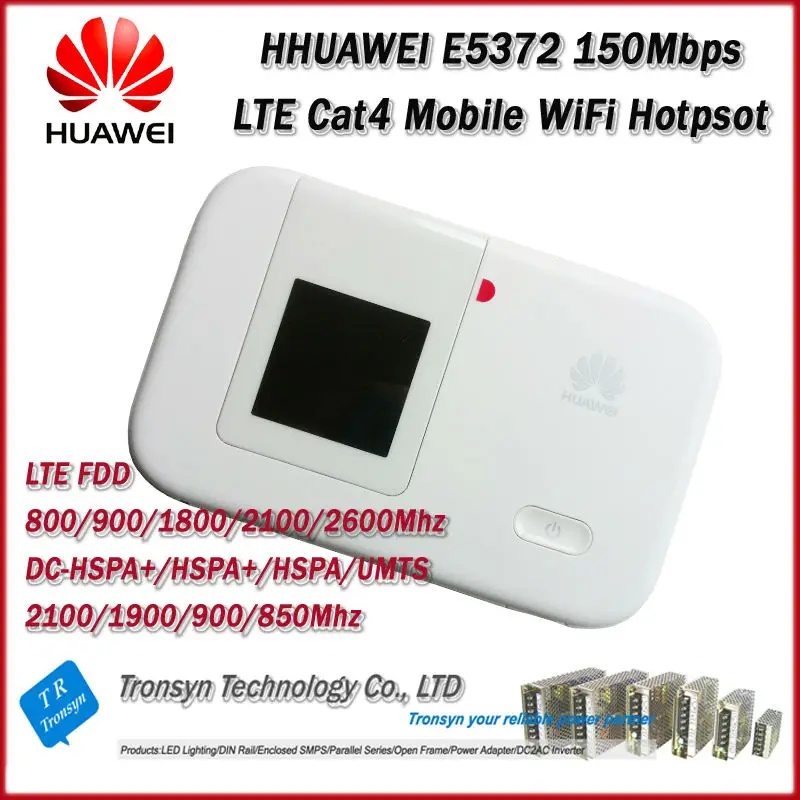 Горячая Распродажа абсолютно разблокировочный LTE-FDD 150 Мбит/с HUAWEI E5372 4G LTE Cat4 мобильный WiFi Hotpost и 4G LTE WiFi роутер