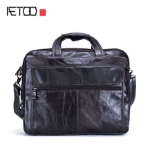 AETOO новая кожаная мужская сумка, повседневный деловой портфель, сумка через плечо, сумка-мессенджер