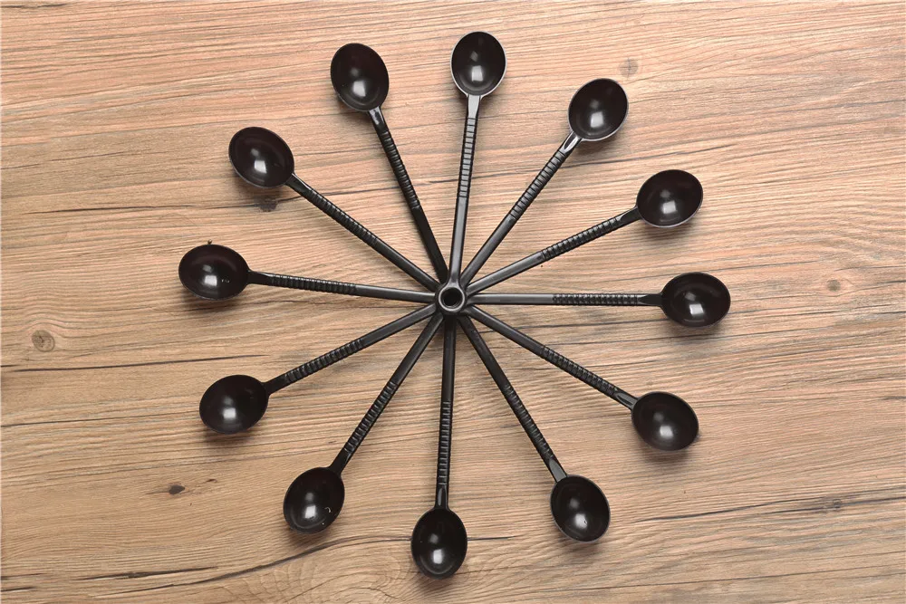 10 грамм черного цвета мерные стаканчики и мерная ложка лопатка силиконовая ручка кухонный измерительный инструмент