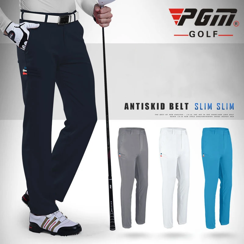 PGM Colorful Golf Pants For Men Solid Nylon Winter Breathable