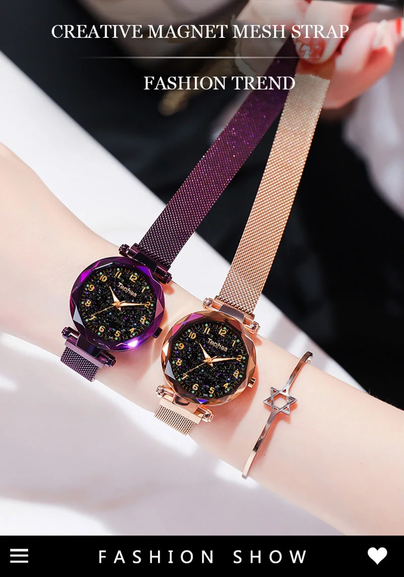 Relogio Feminino роскошные женские часы женские магнитные звездное небо часы модные бриллиантовые Женские кварцевые наручные часы Zegarek Damski