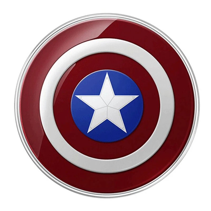 

Captain American Qi charging Wireless Charger Pad For SAMSUNG GalaxyS6 S7edge /G9300,S8,S9plus For Iphone 8,8PLUS,X XS Max