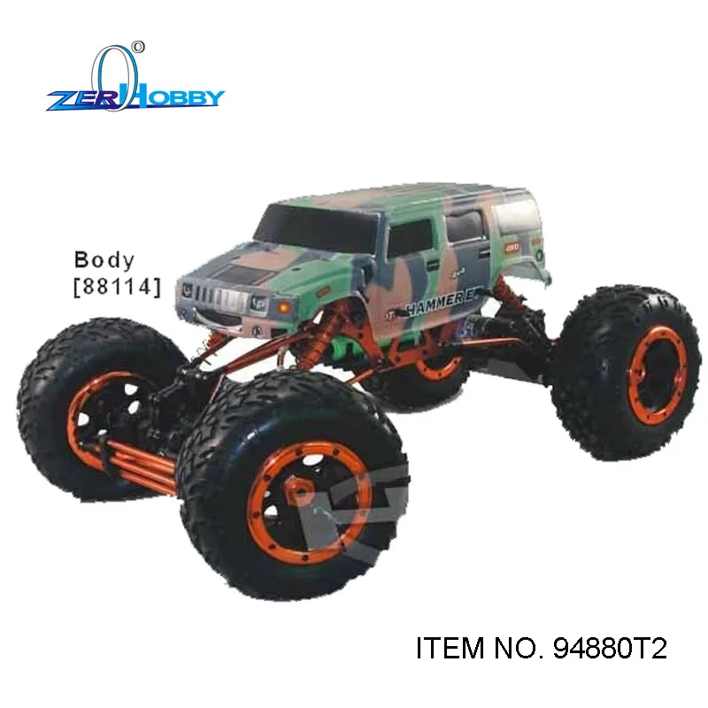 HSP RACING 1/8 масштаб 94880 94880T2 электрическая мощность альпинист 4X4 внедорожный двойной RC540 Размер Двигатель Рок Гусеничный 2,4 г радио без батареи - Цвет: 88114