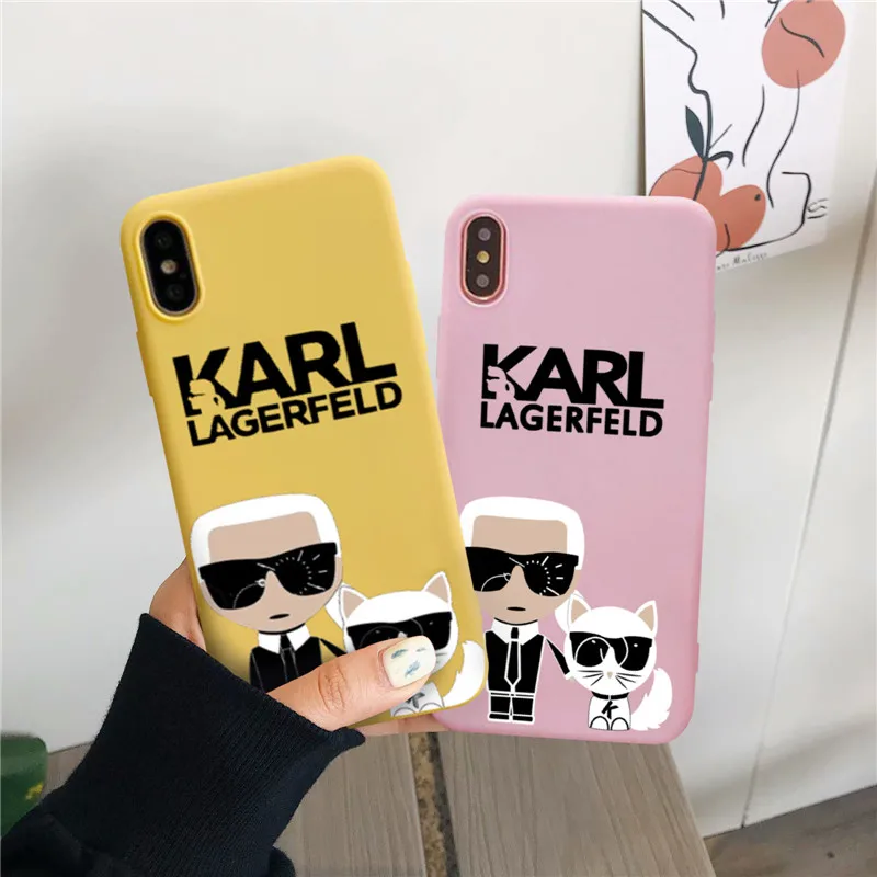 GYKZ Karl Lagerfeld teléfono casos para iPhone X XS X MAX X XR 7 6 6 s 8 Plus moda mate funda trasera suave TPU para iPhone 8 Cat Coque GYKZ Karl Lagerfeld teléfono casos para iPhone X XS X MAX X XR 7 6 6 s 8 Plus moda mate funda trasera suave TPU para iPhone 8 Cat Coque