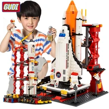 Assembly Building Blocks Compatible Legoes City Space Shuttle Launch Center Model Blocks DIY Bricks Toys For Children Gifts fun children s building blocks toy compatible with legoes large aircraft carrier assembly model children s building blocks toys