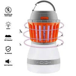 Комаров светодиодный светильник Водонепроницаемый IP67 мухобойка Кемпинг Фонари непромокаемые Москитная Убийца свет USB Перезаряжаемые для