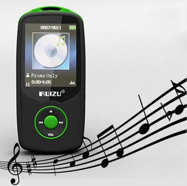 Портативный цифровой спортивный экран Ruizu X06 Hi Fi аудио Mp3 8 ГБ мини музыкальный mp3