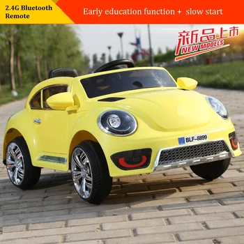 

Support 60KG Beetle children electric double open door drive four wheel baby stroller with bluetooth, music, remote controller