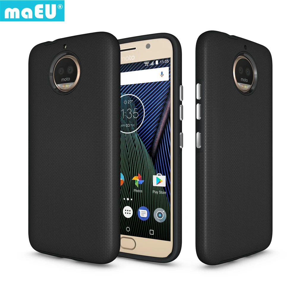 MaEU ударопрочный жесткий чехол для Motorola Moto G6 плюс Нескользящая текстурированная