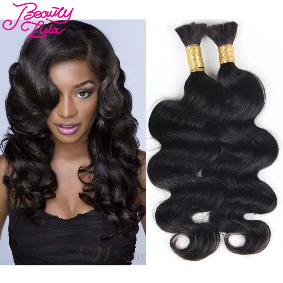 Top Quality Brazilian Virgin Hair Body Wave Human Braiding Hair Bulk 7A Unprocessed Virgin Hair