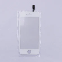 Nueva Negro/Blanco TP Pantalla táctil de teléfono inteligente para el iphone 5S Digitalizador Del Sensor de Reemplazo de Cristal Del Panel