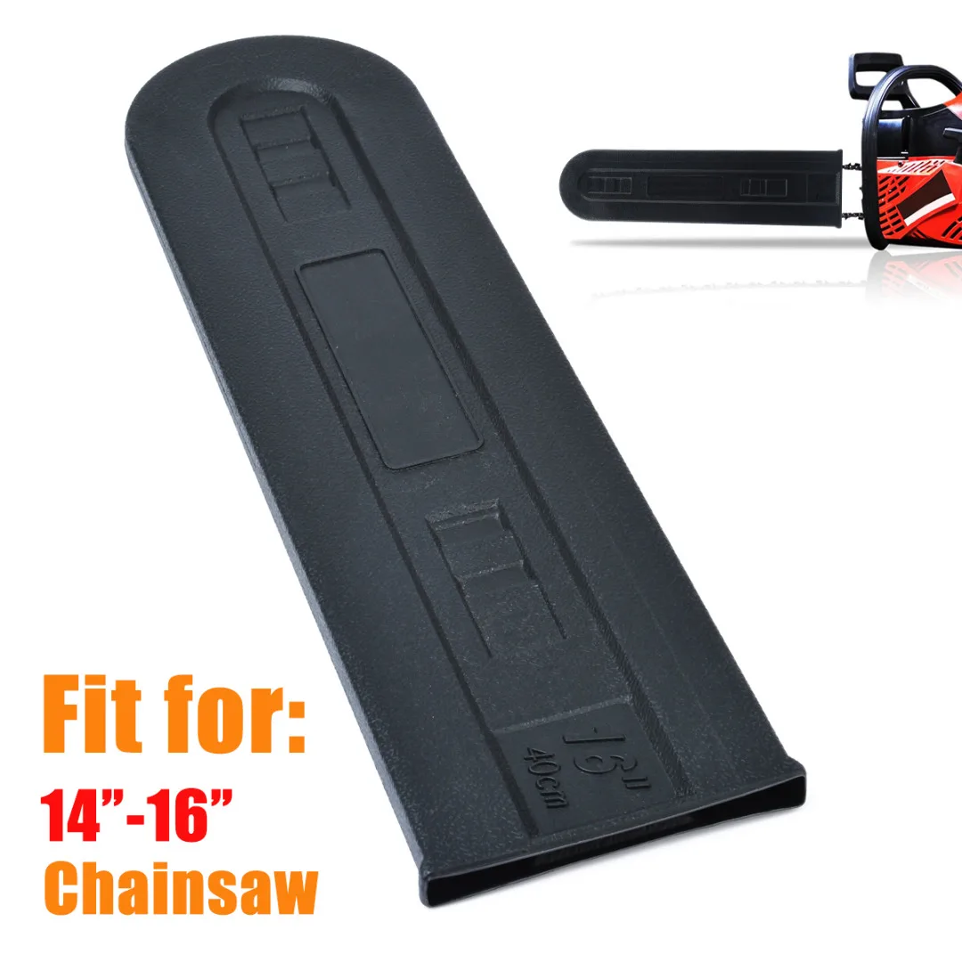 14''-16'' Black Chainsaw Bar Cover Scabbard Universal Accessories Guide Plate Set For Garden Saw Accessories Tool