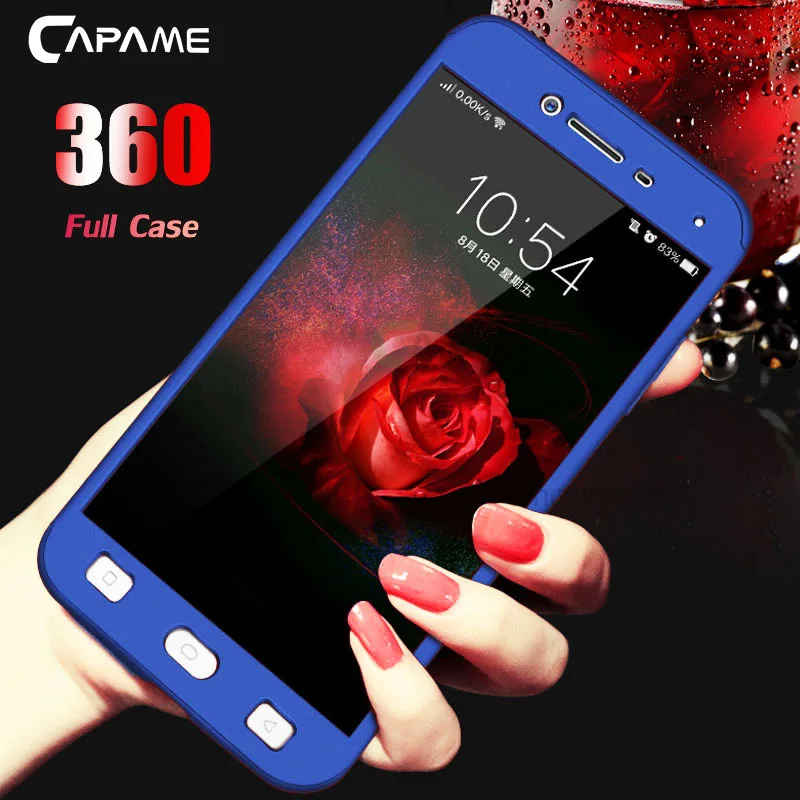Чехол CAPAME для Xiaomi Redmi 4X Note 4 Global 360 стеклянный чехол полное покрытие жесткие