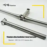 ティト軽量 titanium MTB/道路自転車部品 titanium 合金自転車ハンドルバー自転車シートポスト/シートチューブ titanium 幹セット