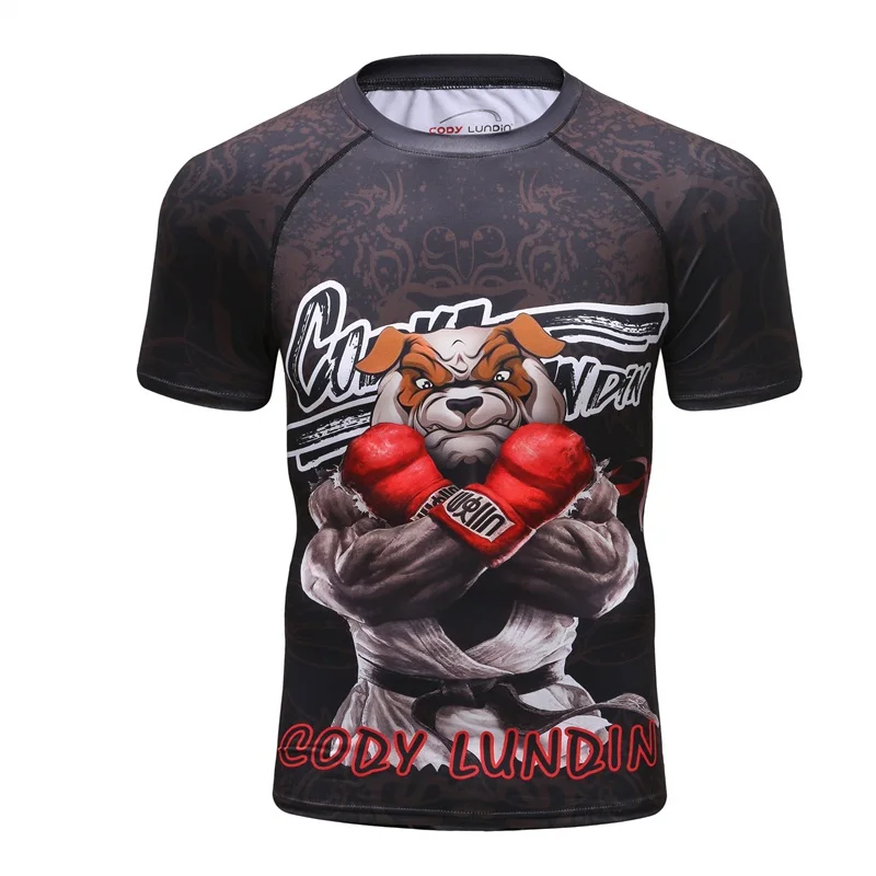 3D Футболка с принтом Мужская футболка с короткими рукавами Camiseta Masculina MMA забавная футболка s компрессионная быстросохнущая Модные топы CODY LUNDIN Новинка - Цвет: 5