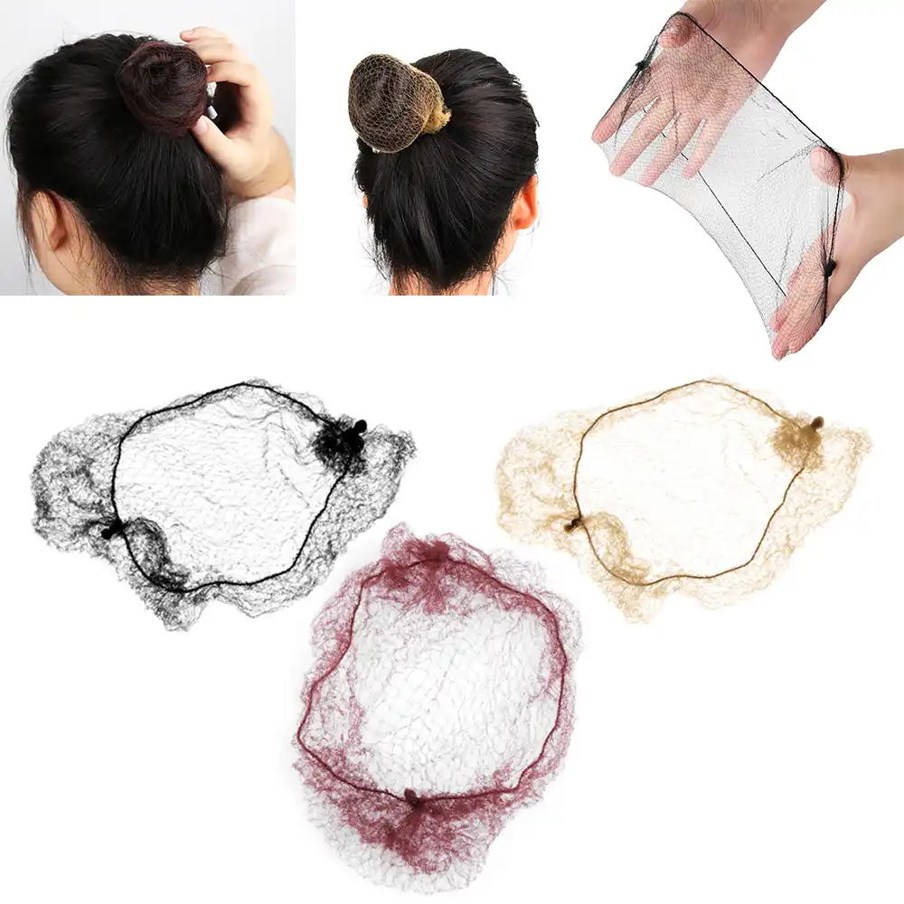 10 30 Pcs Invisible Hair Nets Elastic Edge Fine Mesh Bun Hair
