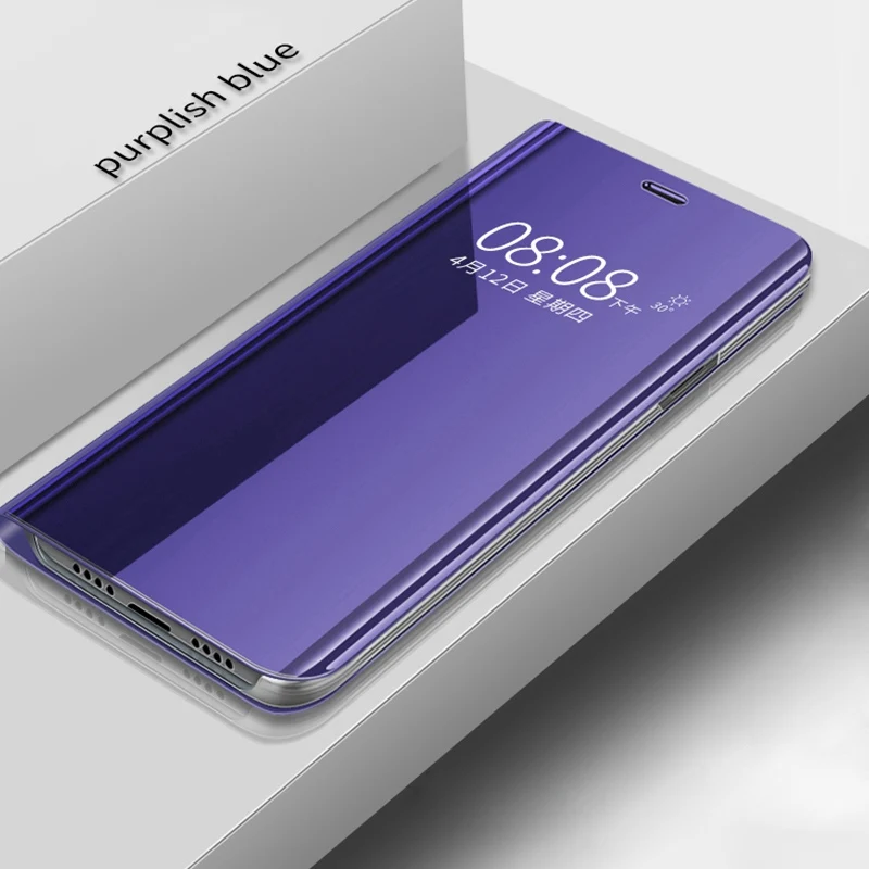 

Luxury For iphone Xs Case Mirror Flip Protection For iphone XS MAX Case Plating Protection Kickstand Phone Cover For iphone XR