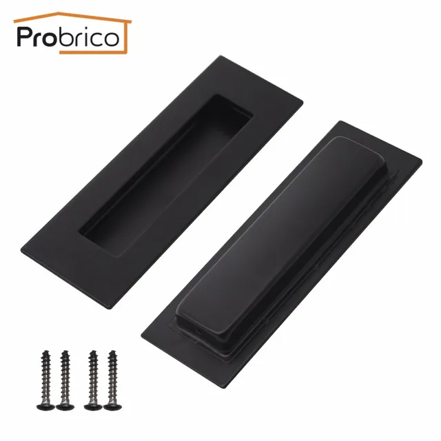 Best Offers Probrico Black Square Recessed Sliding Door Handlle 304 Stainless Steel Kitchen Furniture Finger Pull Cabinet Knob MH018BK Best Offers Probrico Black Square Recessed Sliding Door Handlle 304 Stainless Steel Kitchen Furniture Finger Pull Cabinet Knob MH018BK