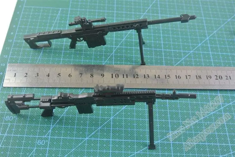 Модель пластикового пистолета, 1:8, сборная пулемётная пушка MG42 Barrett Gatlin, винтовка-автомат, Классическая сборка, строительные игрушки, 10 пушек