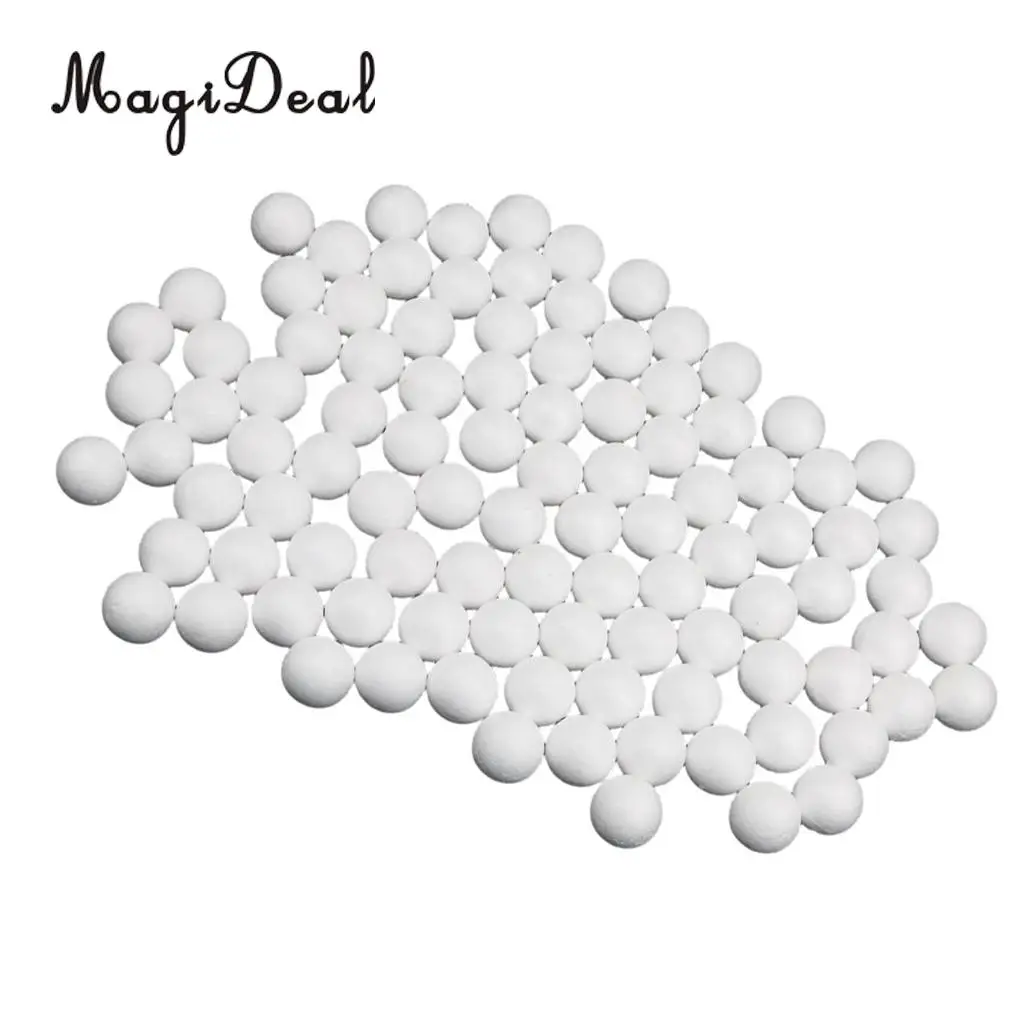 200pcs 20mm 25mm  Modelling Craft Polystyrene Styrofoam Foam Balls Solid White Craft Ball For DIY Wedding Party Decor Ornaments