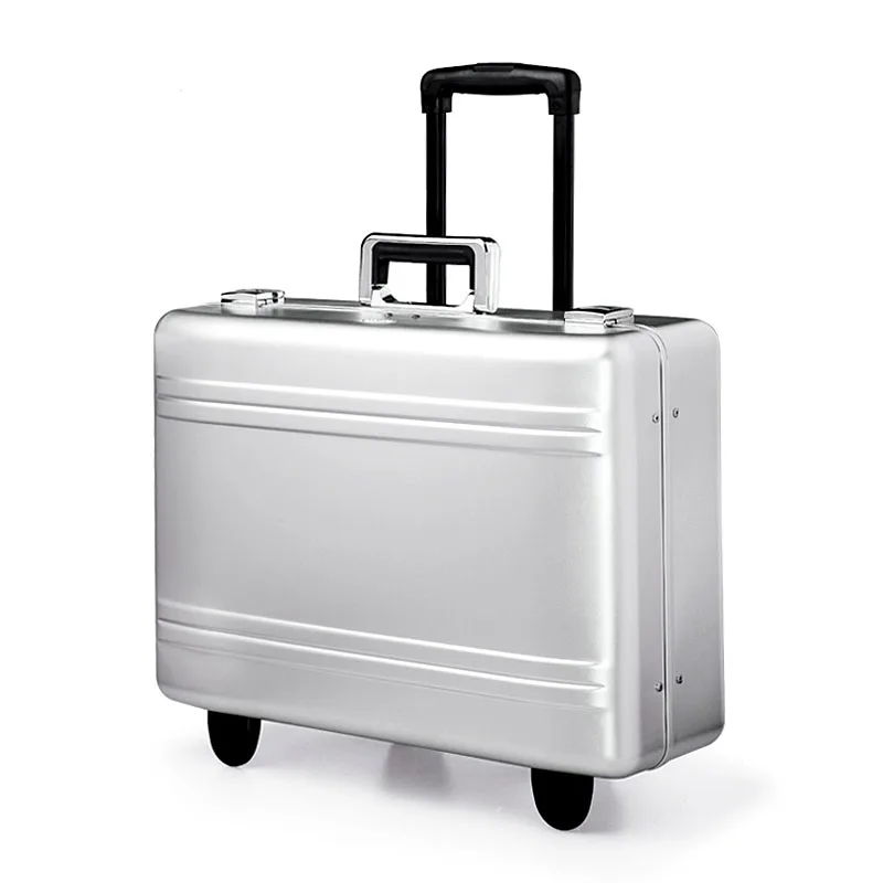 17 inch 100 Aluminium Magnesium Alloy Rolling Luggage Full Metal