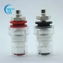 10PAIRS CMC 858 S AG Silver Plate Speaker Amplifier Speaker Binding Post SHORT 10x Red 10x