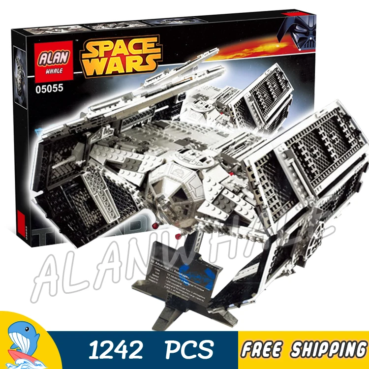 

1242pcs Space Wars The Rogue One USC Vader's TIE Advanced Fighter 05055 Model Building Blocks Toys Bricks Compatible With Lego