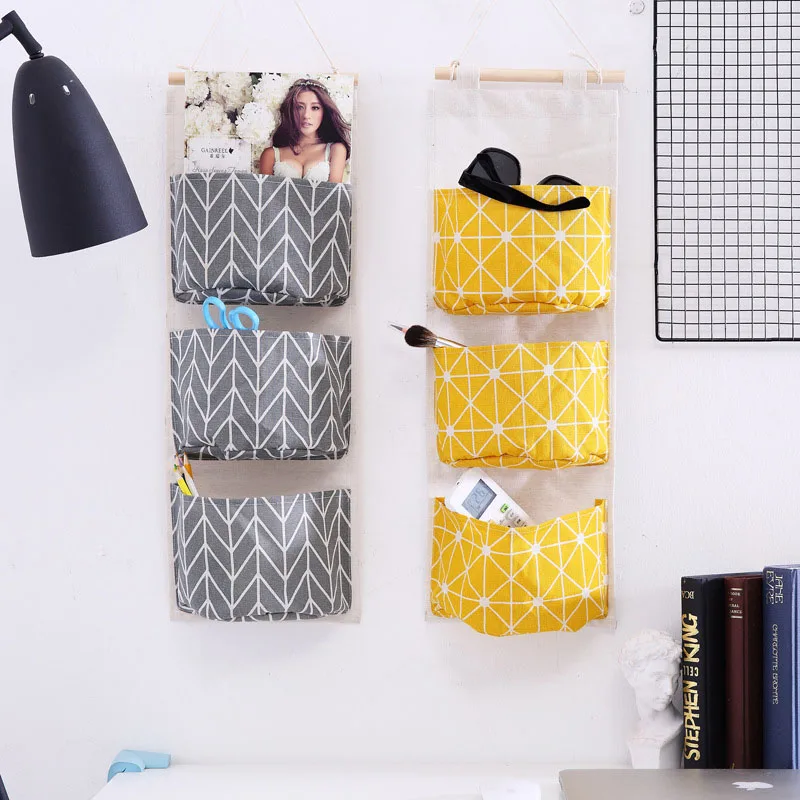 

Foldable Hanging Pocket Organizer Storage Bag Foldable Hang Wall Dormitory Hanging Storage Organizador 2019 Hot Sale