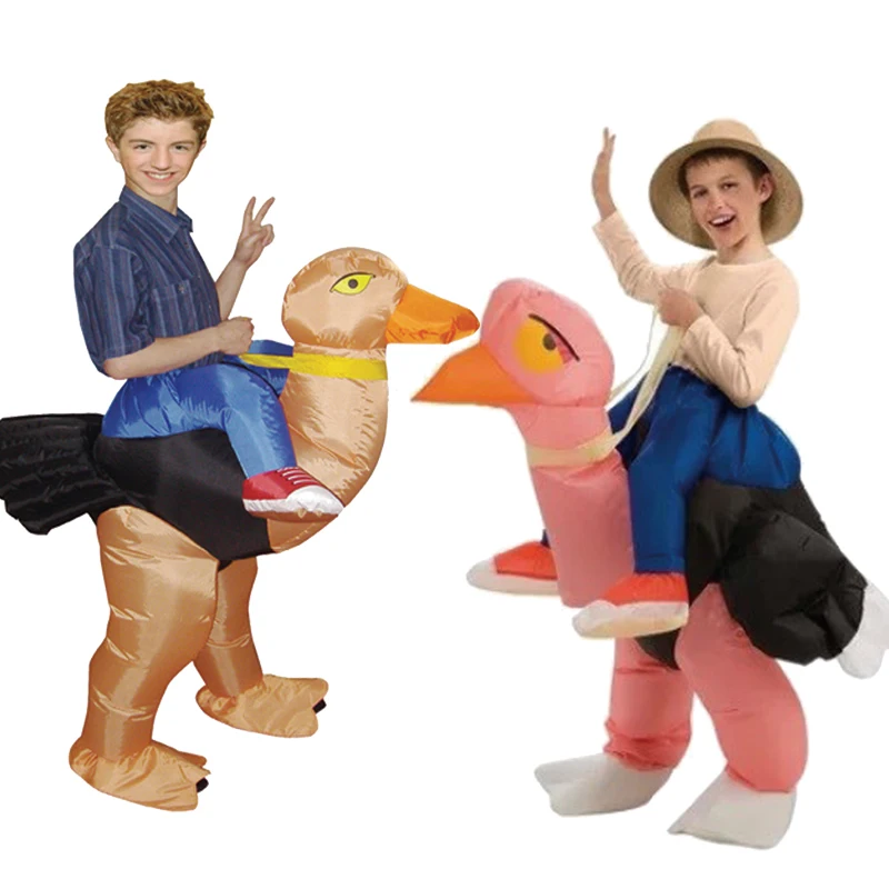 

JesterJump Purim Cosplay Illusion Ollie Ostrich Inflatable Adult Halloween Costume Funny Comical Theme Fancy Dress For Women Men