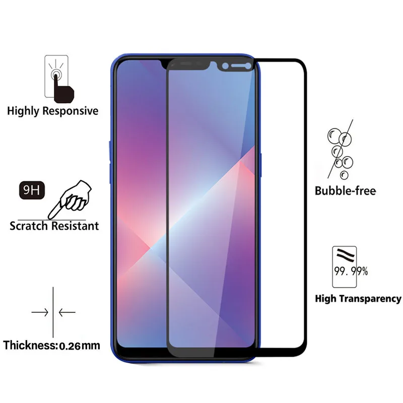 GonoRack Высокое качество 9H полное покрытие для OPPO A5 A 5 закаленное стекло oppoA5 Защита