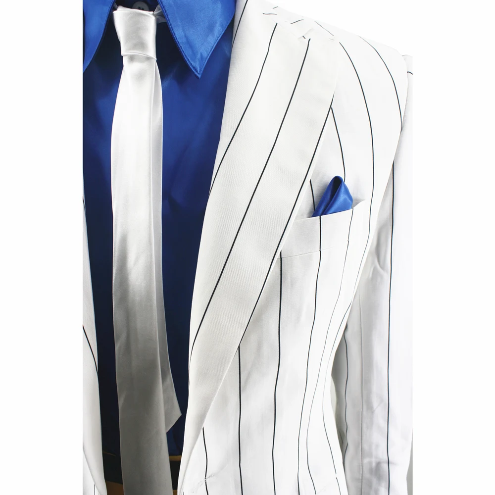 Retro MJ Michael Jackson Smooth Criminal Vocal Concert History Stripe Outfit Suits Costumes cb5feb1b7314637725a2e7: Beige|Black|blue