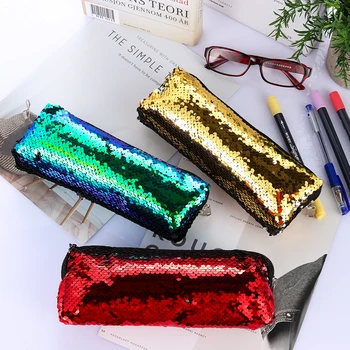 

1Pc Women Fashion Kosmetyczka Cosmetic Bag Mermaid Sequin Makeup Bag Organizer Reversible Glitter Necessaire Feminina Bag