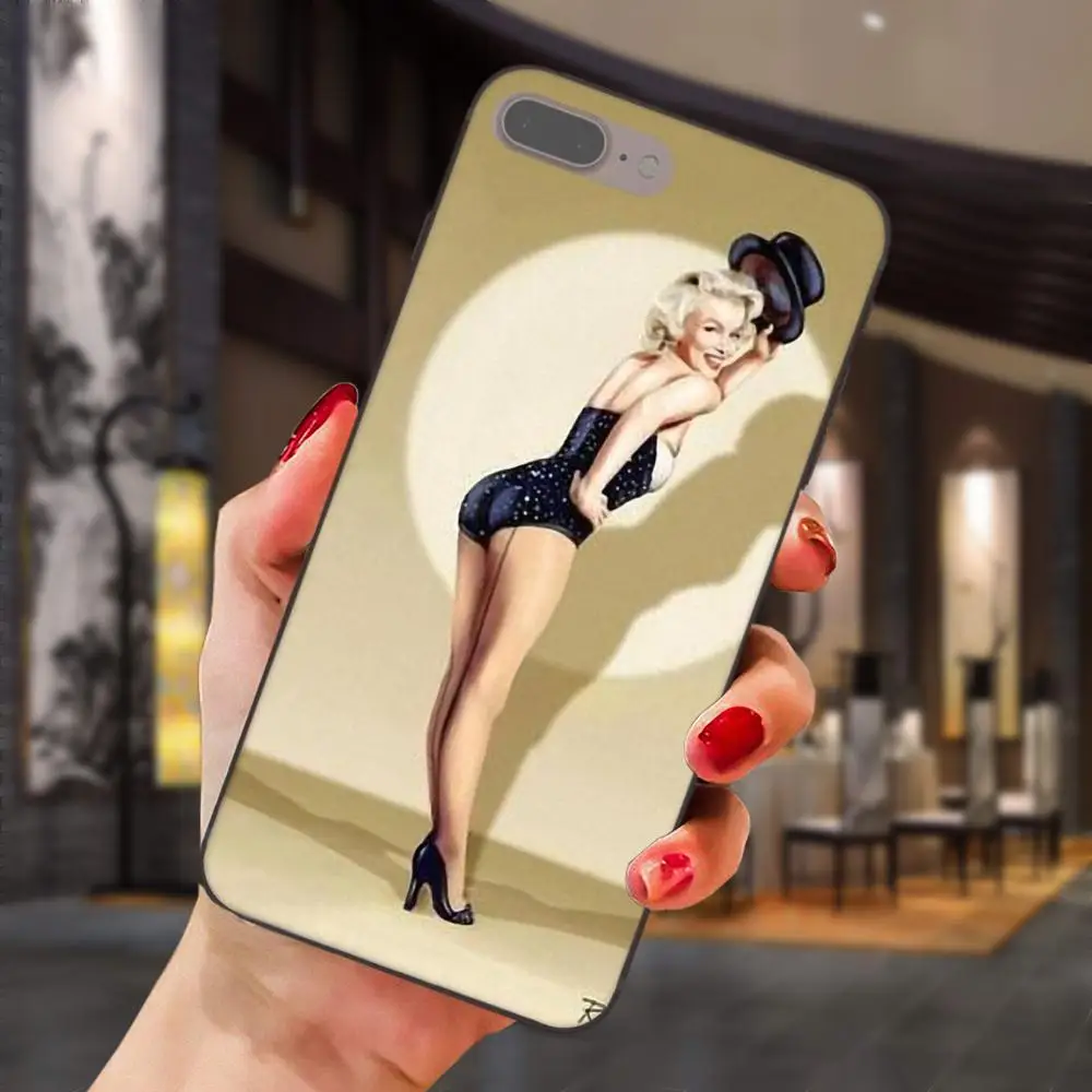 Мэрилин Монро Pin Up Pinup девушка для Galaxy C5 C7 J1 J2 J3 J330 J5 J6 J7 J730 2017 Ace Core Duo Max Mini Plus Prime