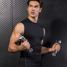 Мужской Быстросохнущий формирователь без рукавов спортивный жилет для похудения талии тренировки B2Cshop