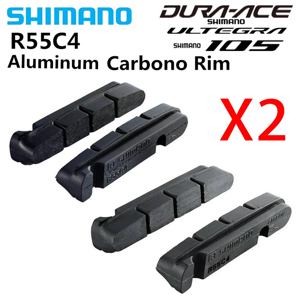 2 пары SHIMANO R55C4 v тормозные колодки для шоссейных велосипедов/диски из алюминиевого сплава Dura-Ace/Ultegra/105 R8000 6800