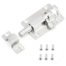 Промо-акция! Дверной замок скользящий болт для ванной комнаты, туалета, сарая, спальни, мебели защелка легко подходит