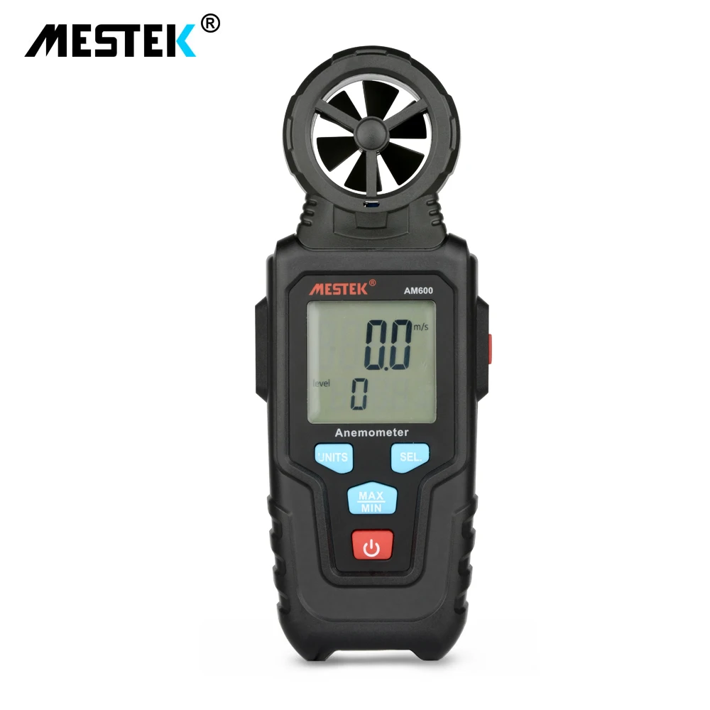 

MESTEK Digital Mini Anemometer 0.4-30m/S Wind Speed Meter 0~70 Degree Thermometer Temperature Tester Anemometro With LCD Backlig