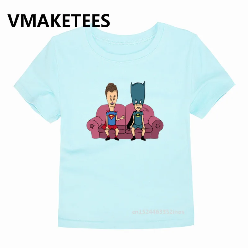 Забавная футболка с героями мультфильмов, Beavis And Butthead летняя детская футболка Топы для мальчиков и девочек HKP5048A