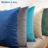 Solid Color Velvet Cushion  For Sofa Couch Turquoise Color Pillow Case For Bed Soft Touch Matching Curtain Home Decor ► Photo 2/6