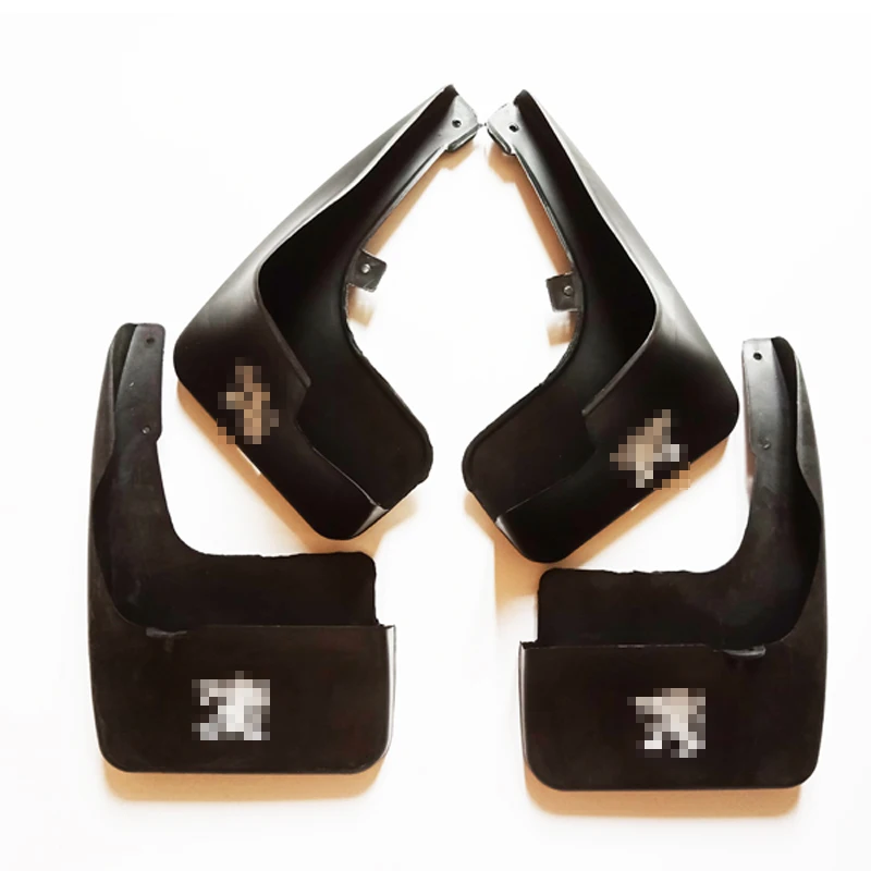 

Free Shipping High Quality ABS Plastics Automobile Fender Mudguards Mud Flaps For Peugeot 206